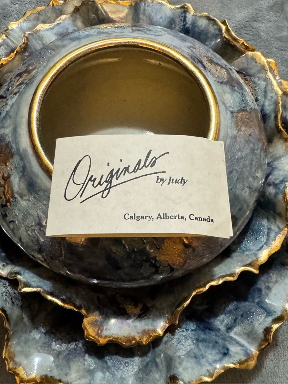 Originals by Judy Blue and Gold Decorative Bowl Set